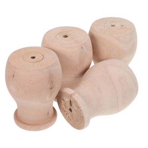 4pcs wooden bed post finials - bed,