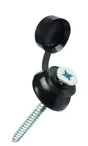 Black caps and screw - 20, 2"