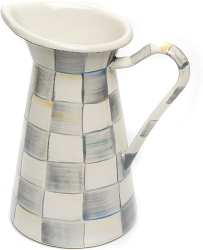 Stylish gray white enamel - stylish, gray-white