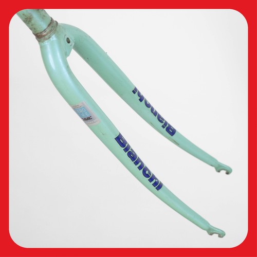 Bianchi steel fork - steel, threaded