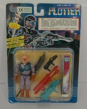 RARE FUN TECH NEW RAY TOYS PLOTTER BOOTLEG FIGURE #42002 SEALED ON CARD