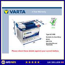Efb battery fits saab - battery,