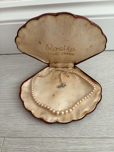 Mid century vintage faux pearl