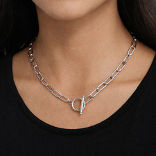 Paper Clip Chain Necklace -