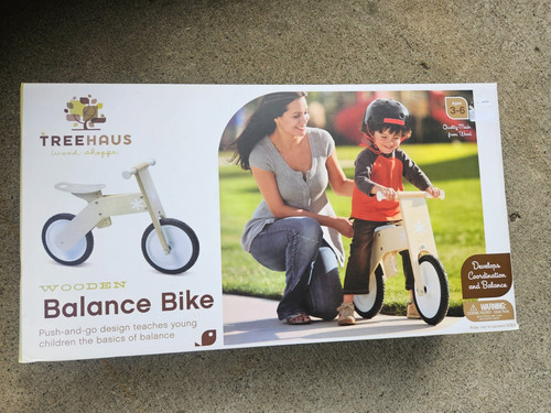 New wooden balance bike push - ,
