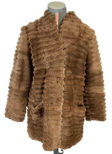 Womens coat faux fur - faux,