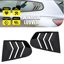 Gloss Black Window Louver Rear Side Vent Cover Trim Fits VW Scirocco Coupe 2008+
