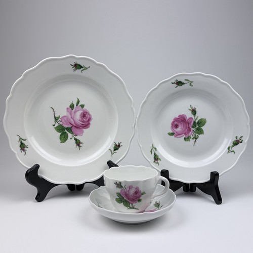 Vintage meissen pink rose - vintage,