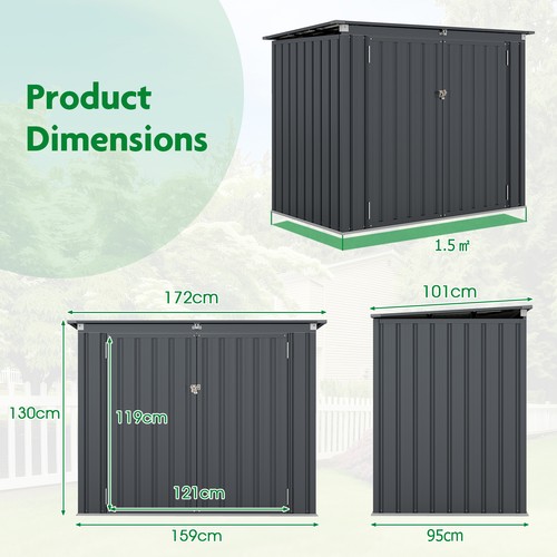 Large garden trash - large, shed