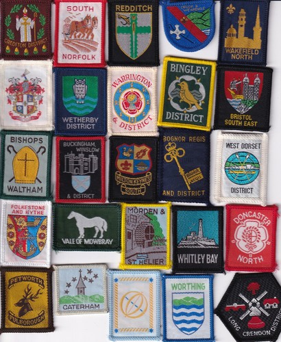 Boy scout district badges 25 - district, x