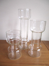 VINTAGE Hyacinth Vase Set 3