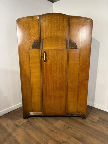Vintage oak veneer - vintage, wardrobe