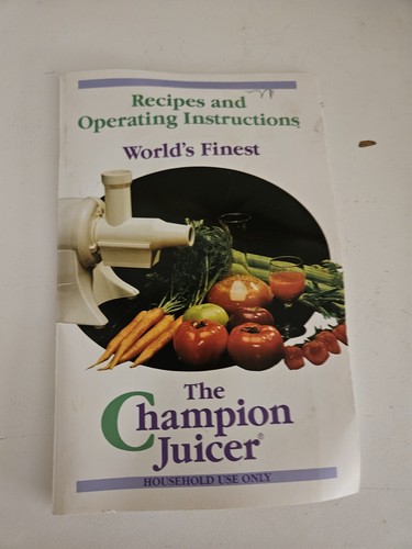 Champion juicer recipe and - recipe,