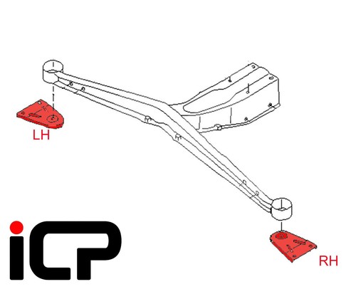 Rear diff outrigger - rear,