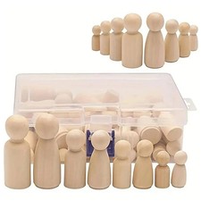 50PCS Unfinished Wooden Peg