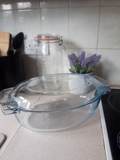 Large Glass Pyrex , Lidded