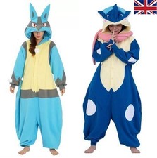Halloween Cosplay Pokemon Sazac Fleece Kigurumi Pajamas 2025 Greninja/Lucario‌