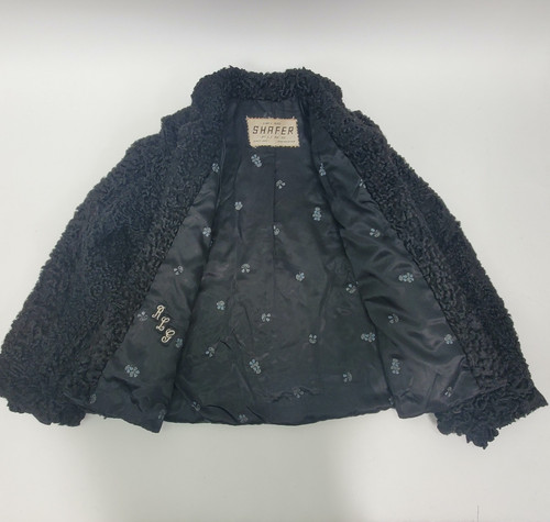 Vtg 50s black persian - persian, lamb