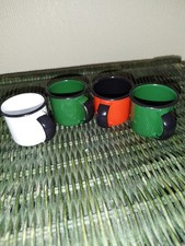 Small metal cups, 4 pieces