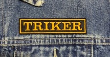 TRIKER BIKER EMBROIDERED FELT PATCH SEW ON #0056