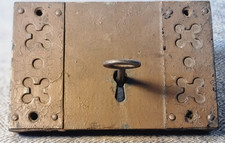 Wooden Door Lock Oak & Iron