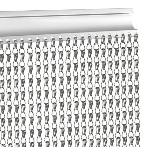 Grey 100x210cm aluminium chain - 100x210cm,