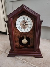 Seiko Wooden Westminster Chime Pendulum Mantle Clock No front glass