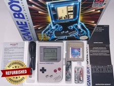 Nintendo Game Boy DMG-01 IPS Screen Boxed GBTR-USA-1 Complete Tetris & Accessori