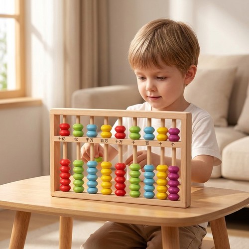 Wooden bead abacus for kids - wooden,