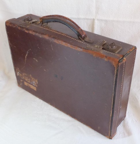 Vintage brown leather - brown,
