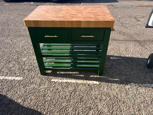 Kitchen trolley green with - green,