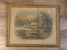Antique European Watercolor