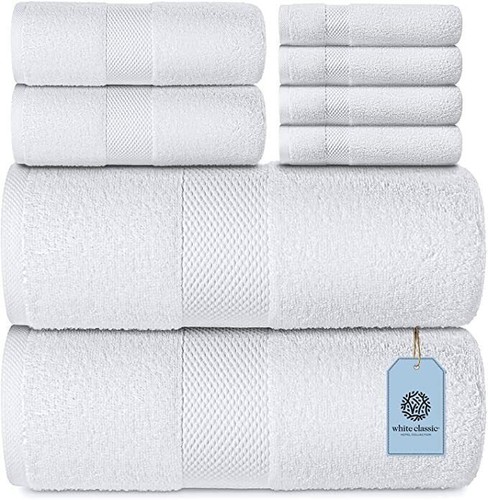 Towel set white - -, soft