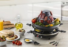 Gourmia Electric Raclette Table Top Party Person Vertical Grill Sombrero 6 Chees