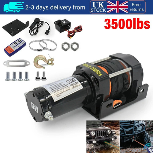 12v 3500lbs electric winch - electric,