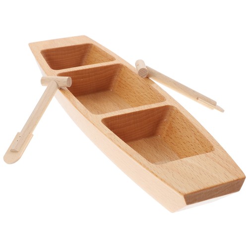 Set wooden canoe model - canoe,