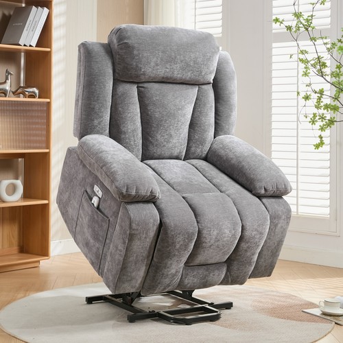 Electric rise recliner - rise, grey