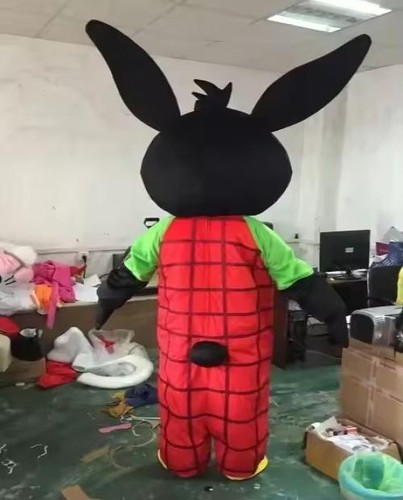 Anime black rabbit mascot - black,