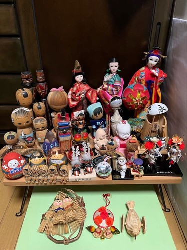 Kokeshi dolls retro showa - retro,
