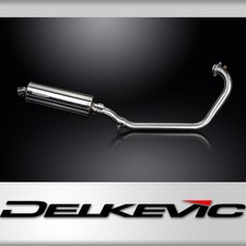 Triumph Scrambler 400X 2024-2025 Complete Exhaust 350mm Oval Stainless Silencer 