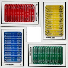 48pcs Kids Plastic Prepared Microscope Slides Of Animals Insects Plants Tool