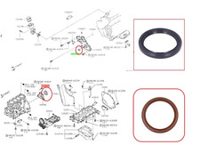 For NISSAN NAVARA D22 YD25 2.5TD ENGINE CRANK SHAFT SEALS FRONT & REAR 11/2001+