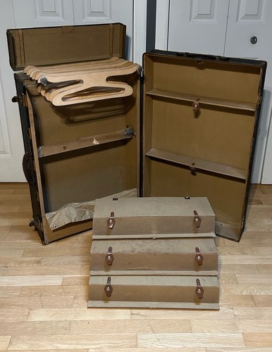 Antique steamer trunk - antique, from