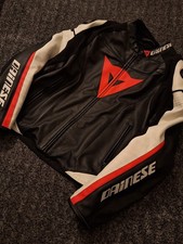 Dainese Super Speed Leather Motorcycle Jacket Size EU58