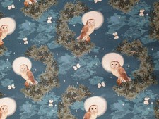 Owl fabric UK fat quarter 18"