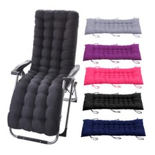 Garden Sun Lounger Recliner Chair Bench Cushion Cotton Pad Bench Seat Cushion