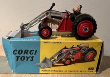 Corgi 57 Massey Ferguson 65 Tractor With Forks. Original Box. UNPLAYED WITH