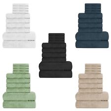 10 Piece Monaco Towels Hotel Quality 100% Cotton Face Hand Bath Towel Bale Set