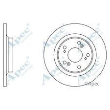 2x Brake Discs Solid For Honda