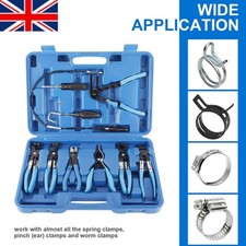 10x Hose Clamp Clip Remover Pliers Wire Long Reach Kit Fuel Oil Water Hose Tool